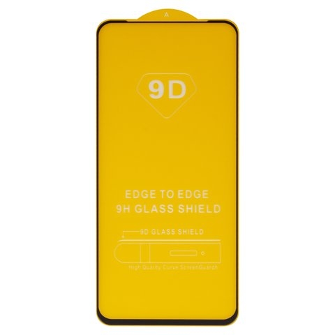 Захисне скло Oppo A52, A72, A92, iNobi, Full Glue, клей на усій поверхні, сумісне з чохлом, без пакування, чорне | Закаленное защитное стекло