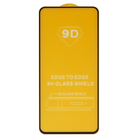 Захисне скло Oppo A52, A72, A92, iNobi, Full Glue, клей на усій поверхні, сумісне з чохлом, без пакування, чорне | Закаленное защитное стекло