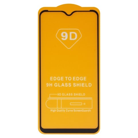 Захисне скло Tecno Pop 5 (BD2), iNobi, Full Glue, клей на усій поверхні, сумісне з чохлом, без пакування, чорне | Закаленное защитное стекло