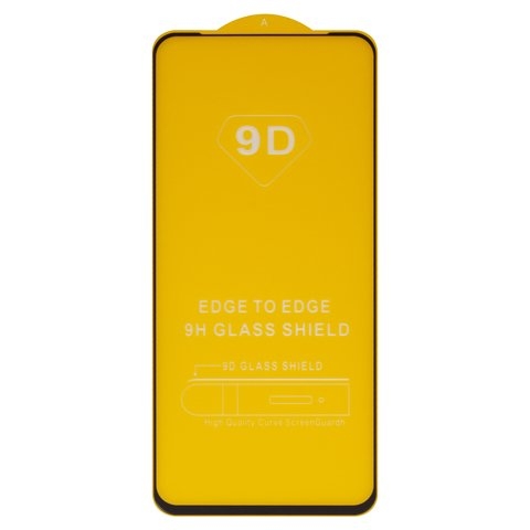 Захисне скло Realme 6 Pro, iNobi, Full Glue, клей на усій поверхні, сумісне з чохлом, без пакування, чорне | Закаленное защитное стекло