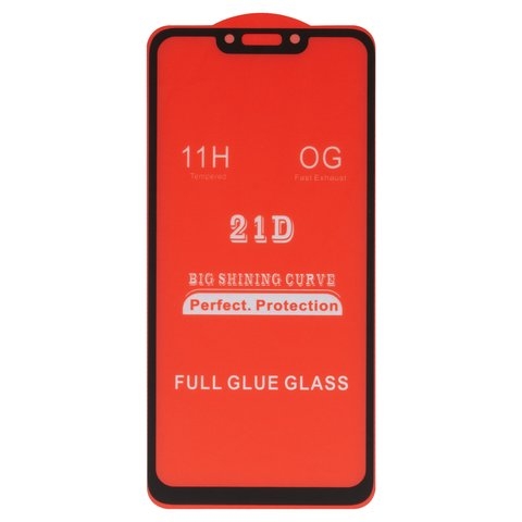 Захисне скло Huawei Nova 3, P Smart Plus, iNobi, Full Glue, клей на усій поверхні, сумісне з чохлом, без пакування, чорне | Закаленное защитное стекло