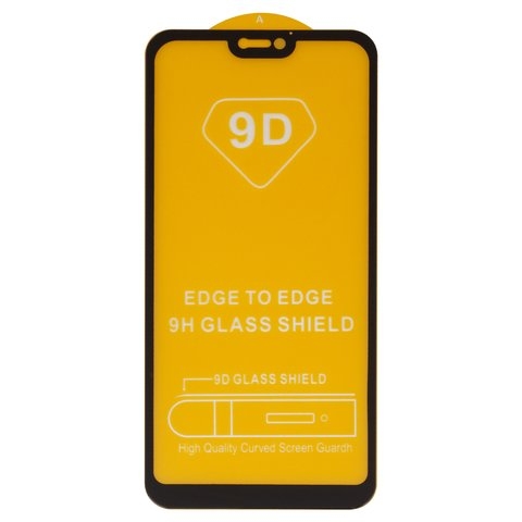 Захисне скло Huawei P20 Lite, iNobi, Full Glue, клей на усій поверхні, сумісне з чохлом, без пакування, чорне | Закаленное защитное стекло