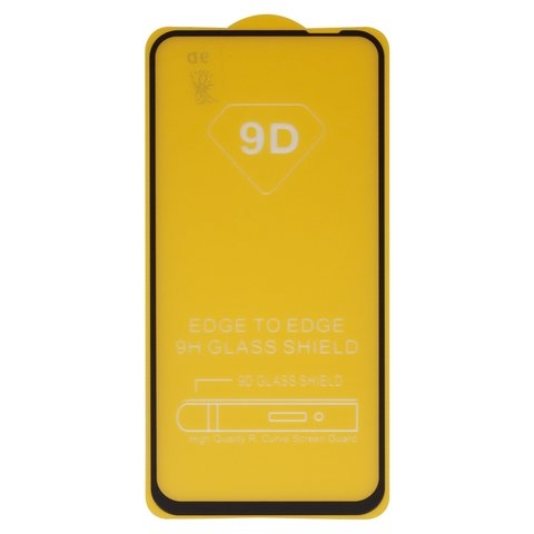 Захисне скло Huawei Nova 5i, P40 Lite, iNobi, Full Glue, клей на усій поверхні, сумісне з чохлом, без пакування, чорне | Закаленное защитное стекло