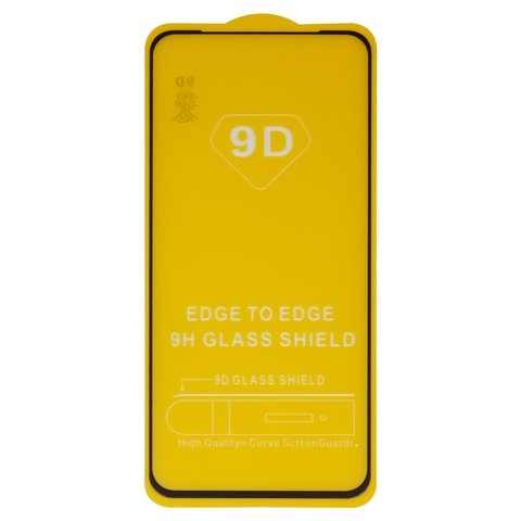 Захисне скло Huawei P40 Lite E, Y7p, ART-L28, ART-L29, ART-L29N, чорне, iNobi, Full Glue, клей на усій поверхні, сумісне з чохлом, без пакування | Закаленное защитное стекло