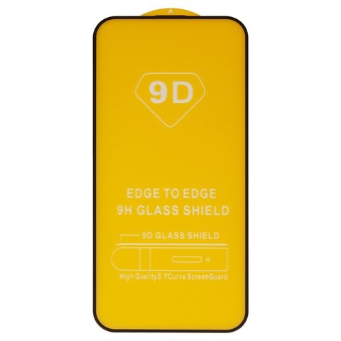 Захисне скло Apple iPhone 15 Plus, iNobi, Full Glue, клей на усій поверхні, сумісне з чохлом, без пакування, чорне | Закаленное защитное стекло