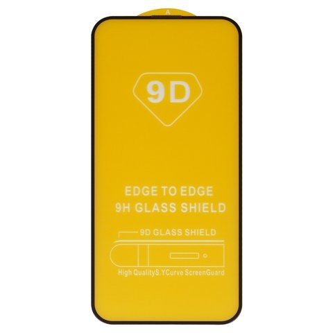 Захисне скло Apple iPhone 15 Pro Max, iNobi, Full Glue, клей на усій поверхні, сумісне з чохлом, без пакування, чорне | Закаленное защитное стекло