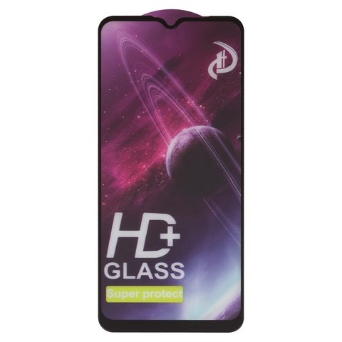 Захисне скло Motorola Moto E13 XT2345, iNob, Full Glue, клей на усій поверхні, сумісне з чохлом, чорне | Закаленное защитное стекло