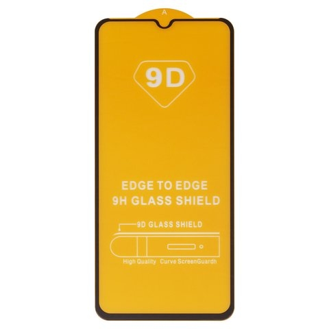 Захисне скло Samsung SM-A042 Galaxy A04e, iNobi, Full Glue, клей на усій поверхні, сумісне з чохлом, без пакування, чорне | Закаленное защитное стекло