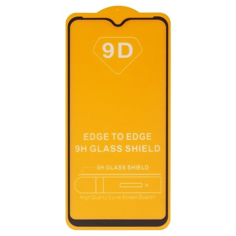 Захисне скло Samsung SM-A105 Galaxy A10, M105 Galaxy M10, iNobi, Full Glue, клей на усій поверхні, сумісне з чохлом, без пакування, чорне | Закаленное защитное стекло