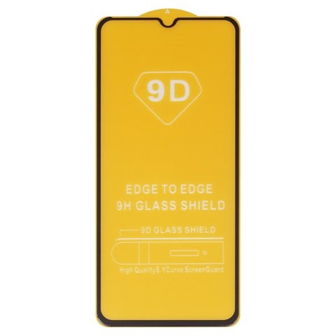 Захисне скло Samsung SM-A125 Galaxy A12, A135 Galaxy A13, M135 Galaxy M13, iNobi, Full Glue, клей на усій поверхні, сумісне з чохлом, без пакування, чорне | Закаленное защитное стекло