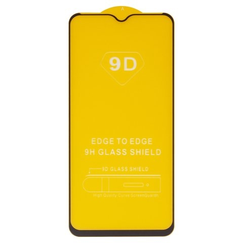 Захисне скло Samsung SM-A207 Galaxy A20s, iNobi, Full Glue, клей на усій поверхні, сумісне з чохлом, без пакування, чорне | Закаленное защитное стекло