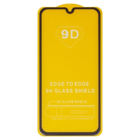 Захисне скло Samsung SM-A405 Galaxy A40, iNobi, Full Glue, клей на усій поверхні, сумісне з чохлом, без пакування, чорне | Закаленное защитное стекло