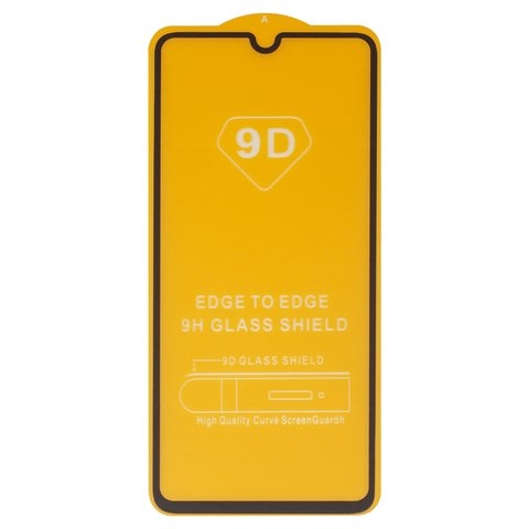 Захисне скло Samsung SM-A705 Galaxy A70, iNobi, Full Glue, клей на усій поверхні, сумісне з чохлом, без пакування, чорне | Закаленное защитное стекло