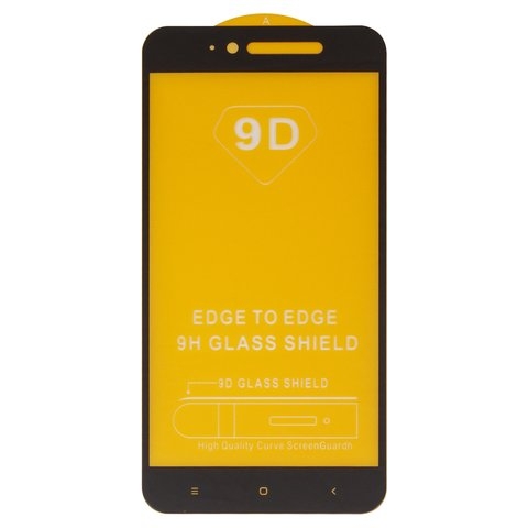 Захисне скло Xiaomi Redmi Note 5A, Redmi Note 5A Prime, Redmi Y1 Lite, iNobi, Full Glue, клей на усій поверхні, сумісне з чохлом, без пакування, чорне | Закаленное защитное стекло