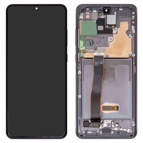 Дисплей Samsung SM-G988 Galaxy S20 Ultra, сірий, Cosmic Grey | з тачскріном | в передній панелі | Original (Сервис-Ценр), AMOLED, GH82-22327B/GH82-22271B | дисплейный модуль, экран | видео