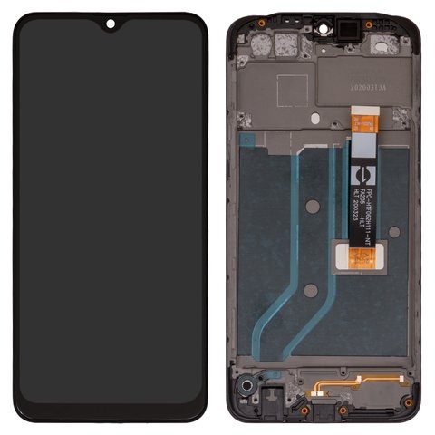 Дисплей Oppo A12, чорний | з тачскріном | в передній панелі | Original (PRC), FPC-HTF062H111-NT, c черным шлейфом | дисплейный модуль, экран