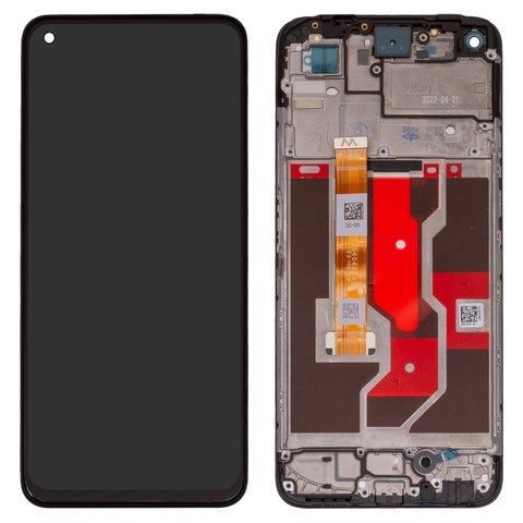 Дисплей Oppo A96 4G, чорний | з тачскріном | в передній панелі | Original (PRC) | дисплейный модуль, экран