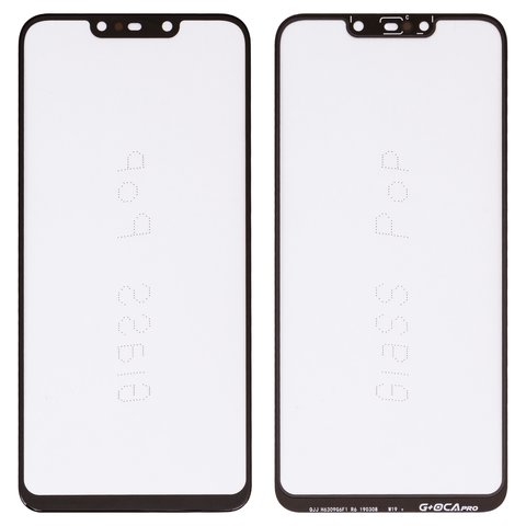Стекло корпуса G+OCA PRO для Huawei Nova 3i, P Smart Plus, с OCA-пленкой, черное