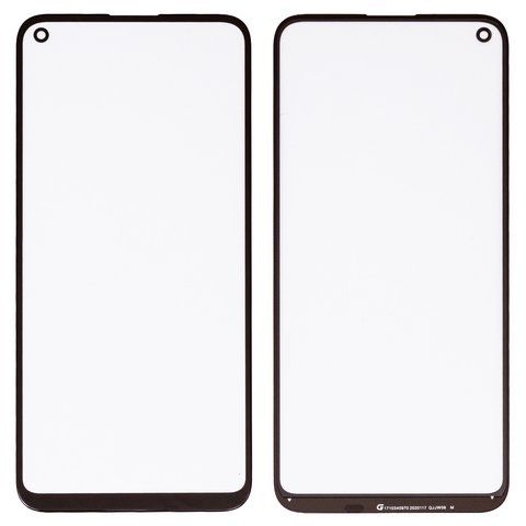 Стекло корпуса G+OCA PRO для Huawei P40 Lite E, Y7p, с OCA-пленкой, черное