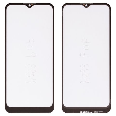 Стекло корпуса G+OCA PRO для Samsung SM-A025G Galaxy A02s, M025 Galaxy M02s, с OCA-пленкой, черное, 163 mm