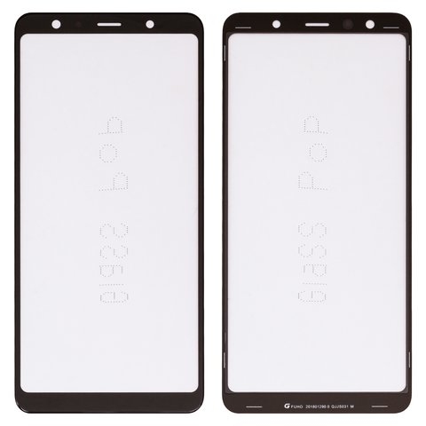 Стекло корпуса G+OCA PRO для Samsung SM-A750F Galaxy A7 (2018), с OCA-пленкой, черное