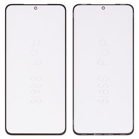 Стекло корпуса G+OCA PRO для Samsung G991 Galaxy S21 5G, с OCA-пленкой, черное