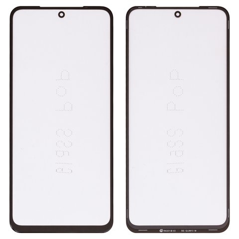 Стекло корпуса G+OCA PRO для Xiaomi Poco M4 Pro 4G, Redmi Note 11, Redmi Note 11S, с OCA-пленкой, черное