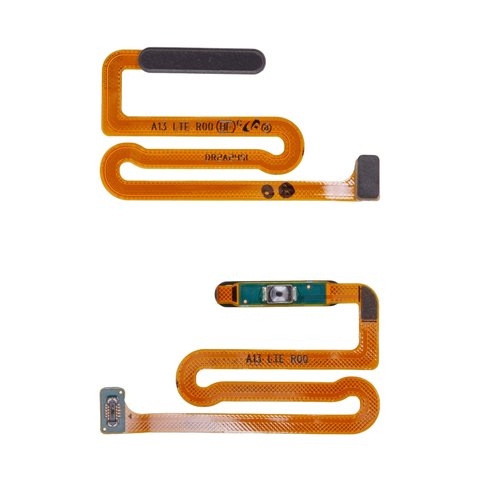 Шлейф Samsung SM-A135 Galaxy A13, A137 Galaxy A13, кнопки включения, для сканера отпечатка пальца (Touch ID), черный