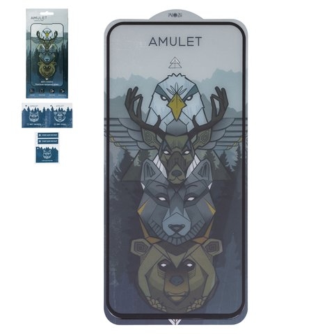 Захисне скло Amulet Samsung SM-A546 Galaxy A54 5G, S711 Galaxy S23 FE, iNobi, Full Glue, клей на усій поверхні, Anti-Static, чорне | Закаленное защитное стекло