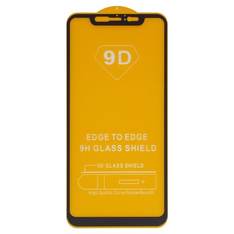 Захисне скло Xiaomi Mi 8, Mi 8 Pro, iNobi, Full Glue, клей на усій поверхні, сумісне з чохлом, без пакування, чорне | Закаленное защитное стекло