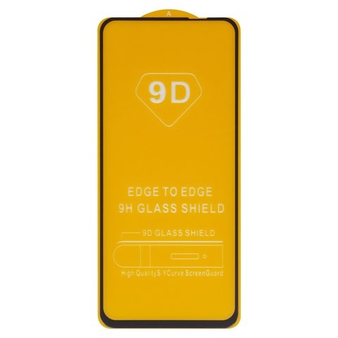 Захисне скло Oppo A52, A72, A92, iNobi, Full Glue, клей на усій поверхні, сумісне з чохлом, без пакування, чорне | Закаленное защитное стекло