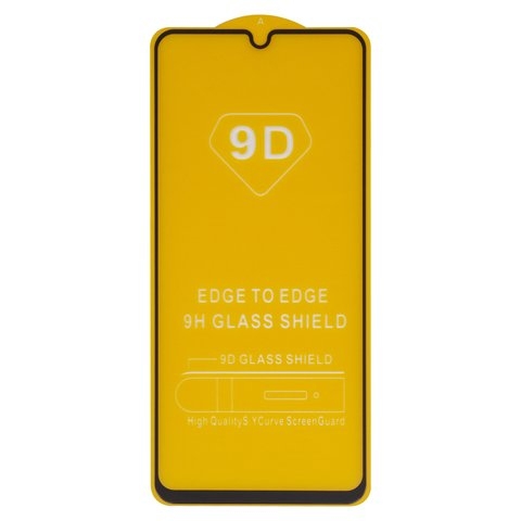 Захисне скло Samsung SM-A225 Galaxy A22, iNobi, Full Glue, клей на усій поверхні, сумісне з чохлом, без пакування, чорне | Закаленное защитное стекло