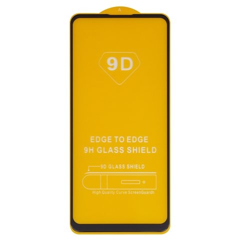 Захисне скло Oppo A74, F19, iNobi, Full Glue, без пакування, чорне, клей на усій поверхні | Закаленное защитное стекло